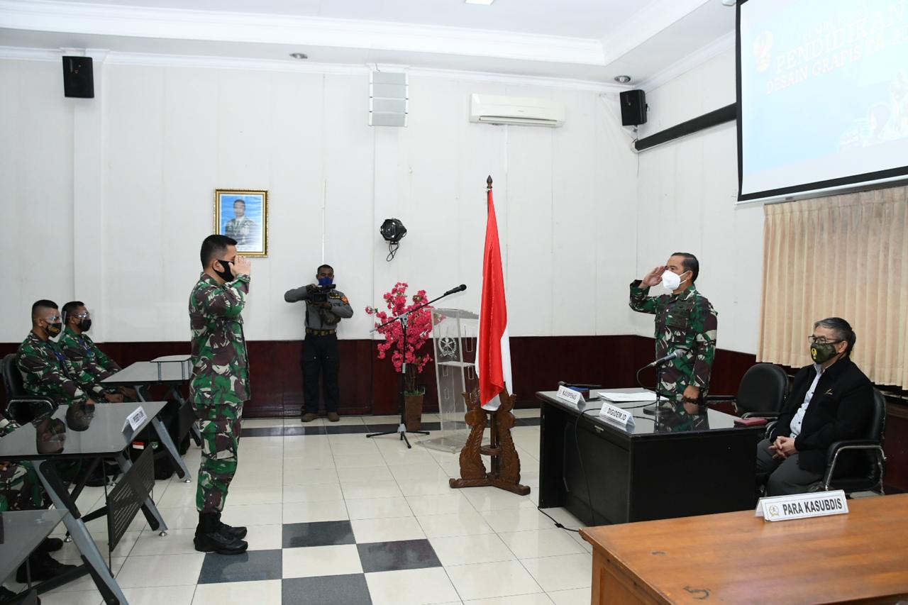 Tingkatkan Kreativitas Anggota, Dispenad Selenggarakan Pendidikan Desain Grafis